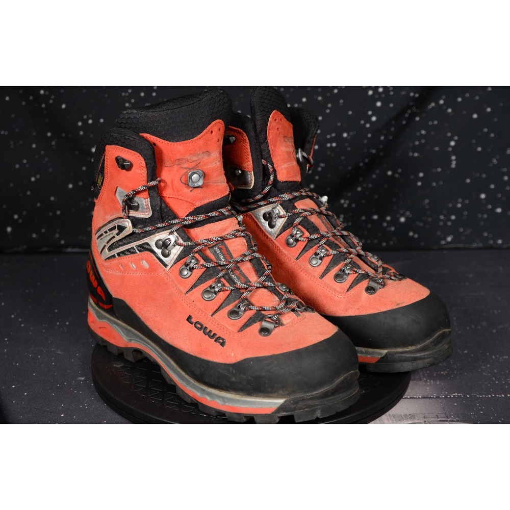Lowa Mountain Expert GTX Evo Boots Mens Size 11 Red Suede Gore-Tex Insulated